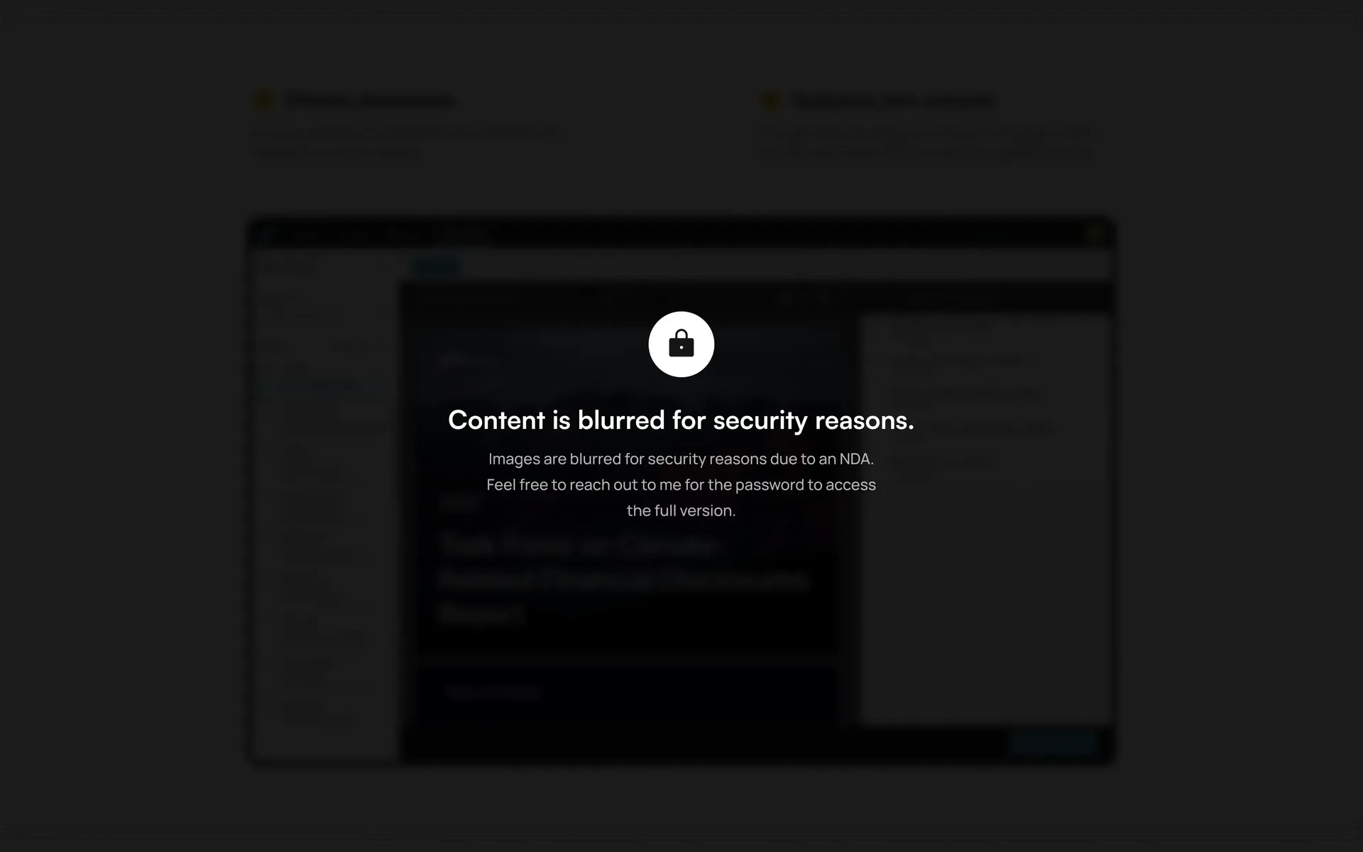 Document reader mode, blurred under NDA
